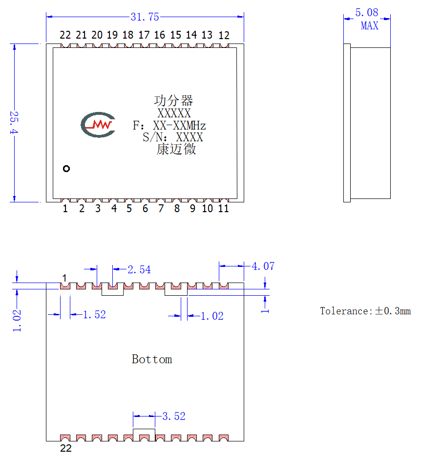 Configuration(mm)